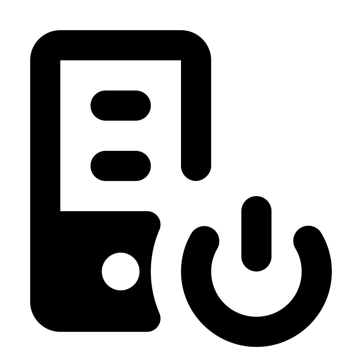 material rounded style apagar un servidor icon