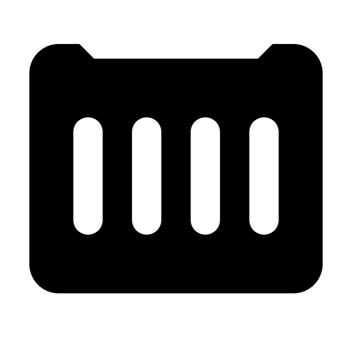 material rounded style transportbehälter icon