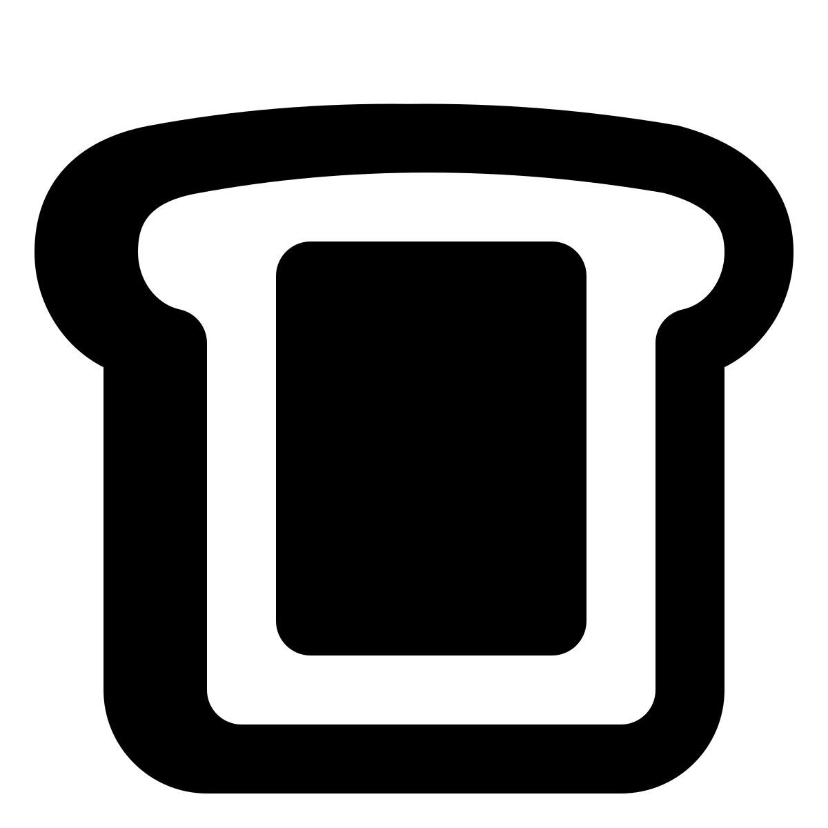 material rounded style einfaches frühstück icon