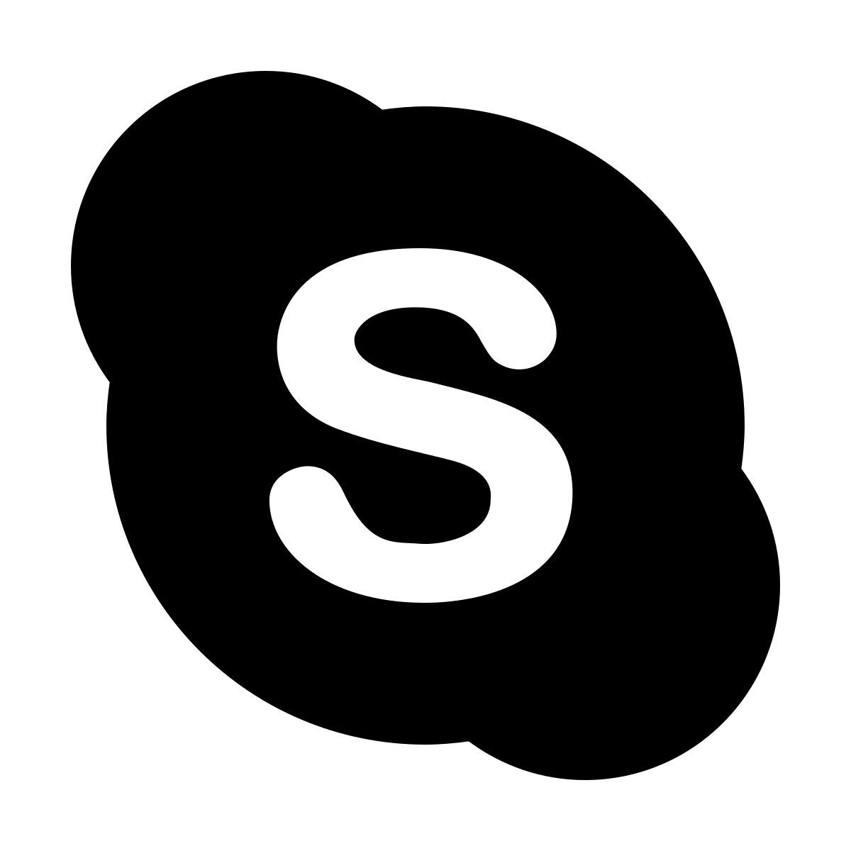 material rounded style skype icon