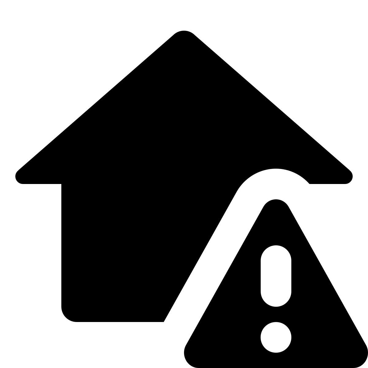 material rounded style smart home error icon