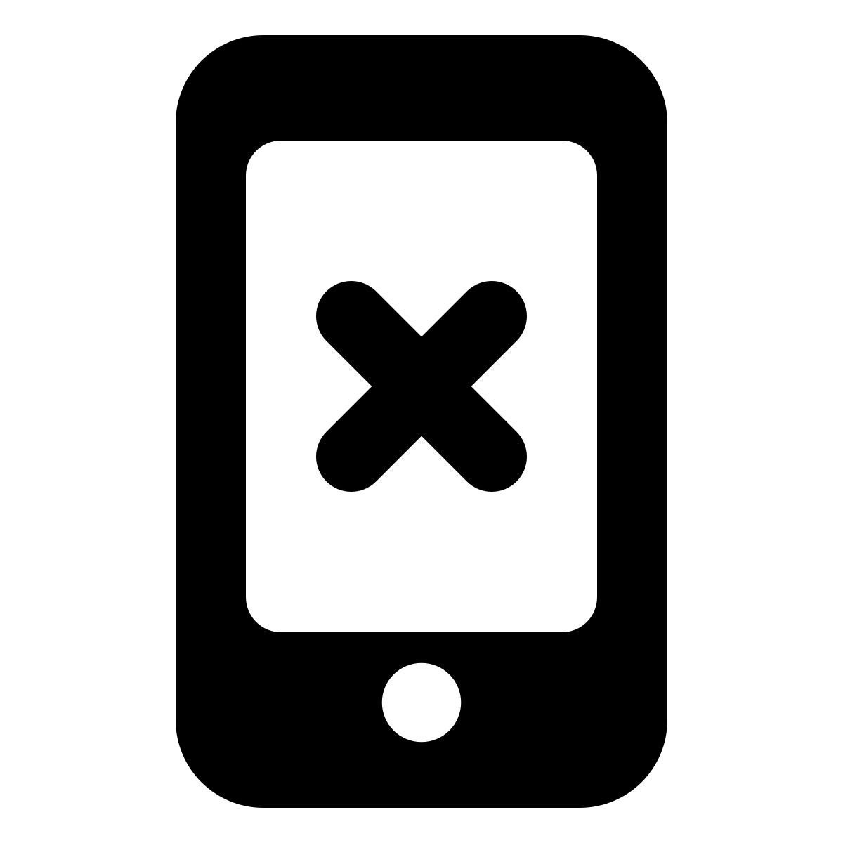 material rounded style decilne de smartphone icon