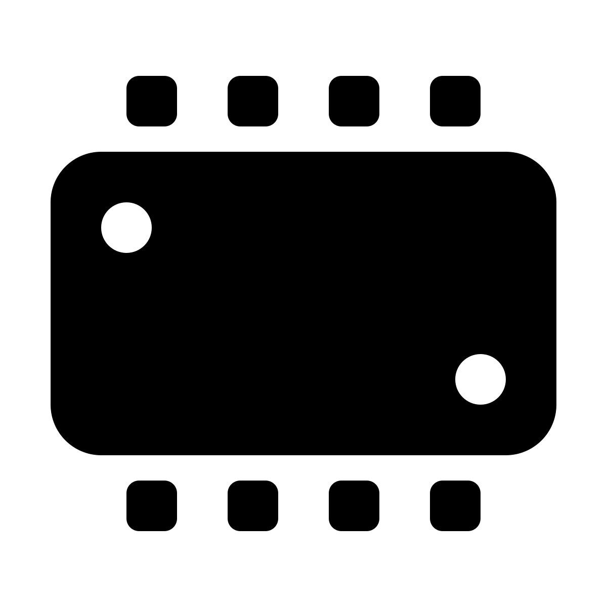 material rounded style 스마트 폰 ram icon