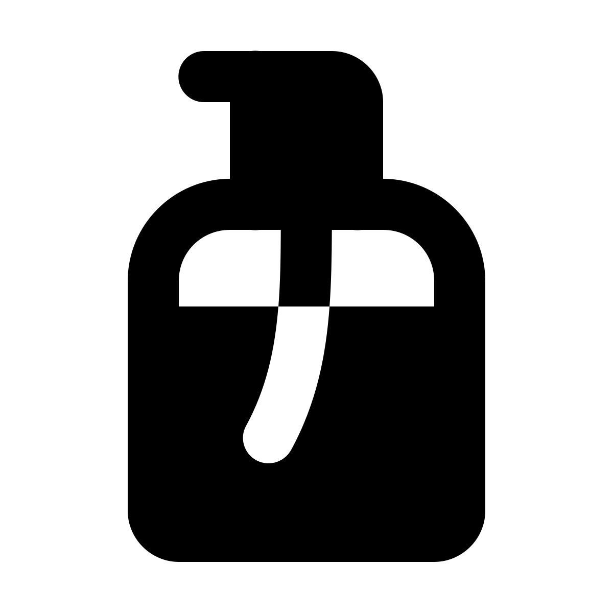 material rounded style dispensador de jabón icon