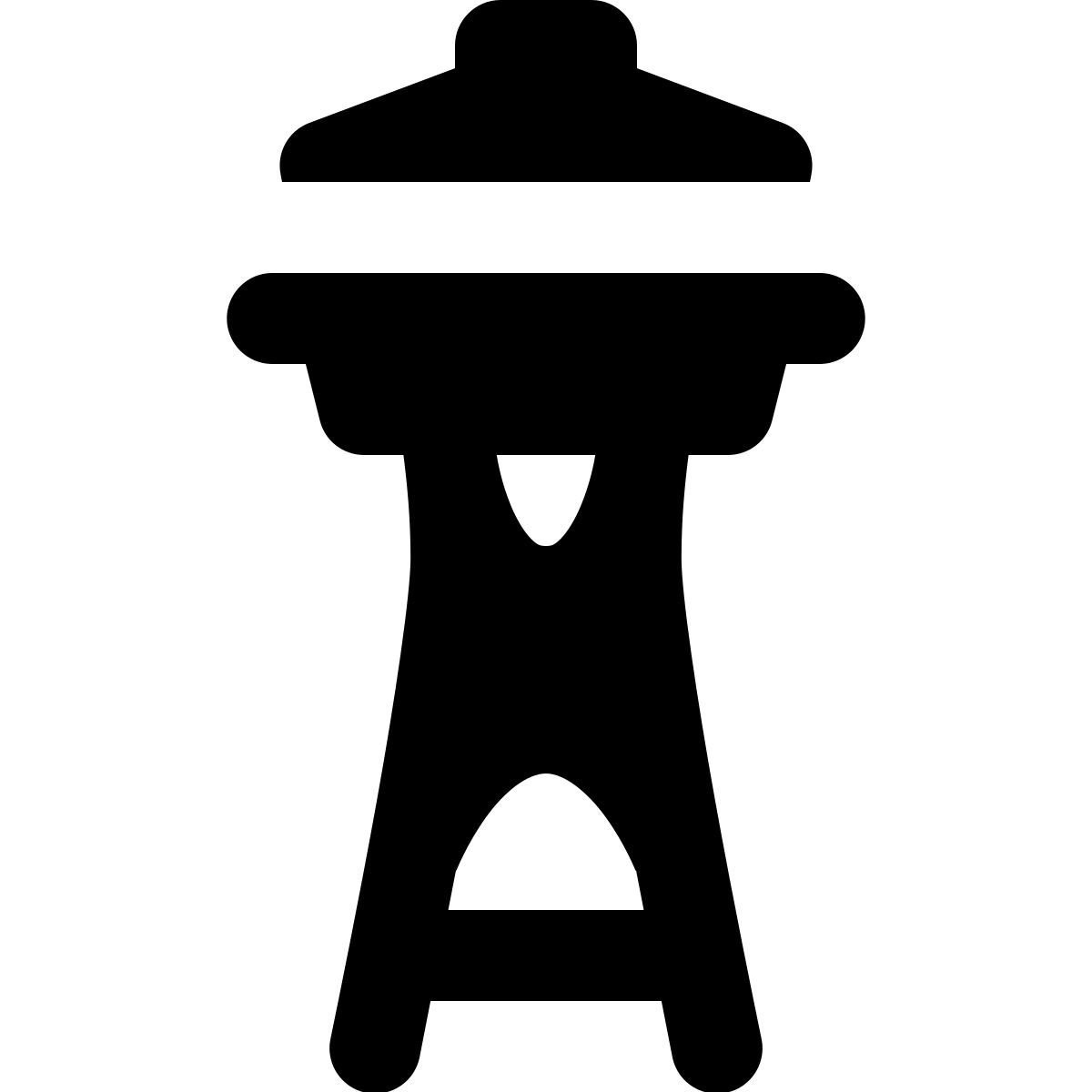 material rounded style space needle icon