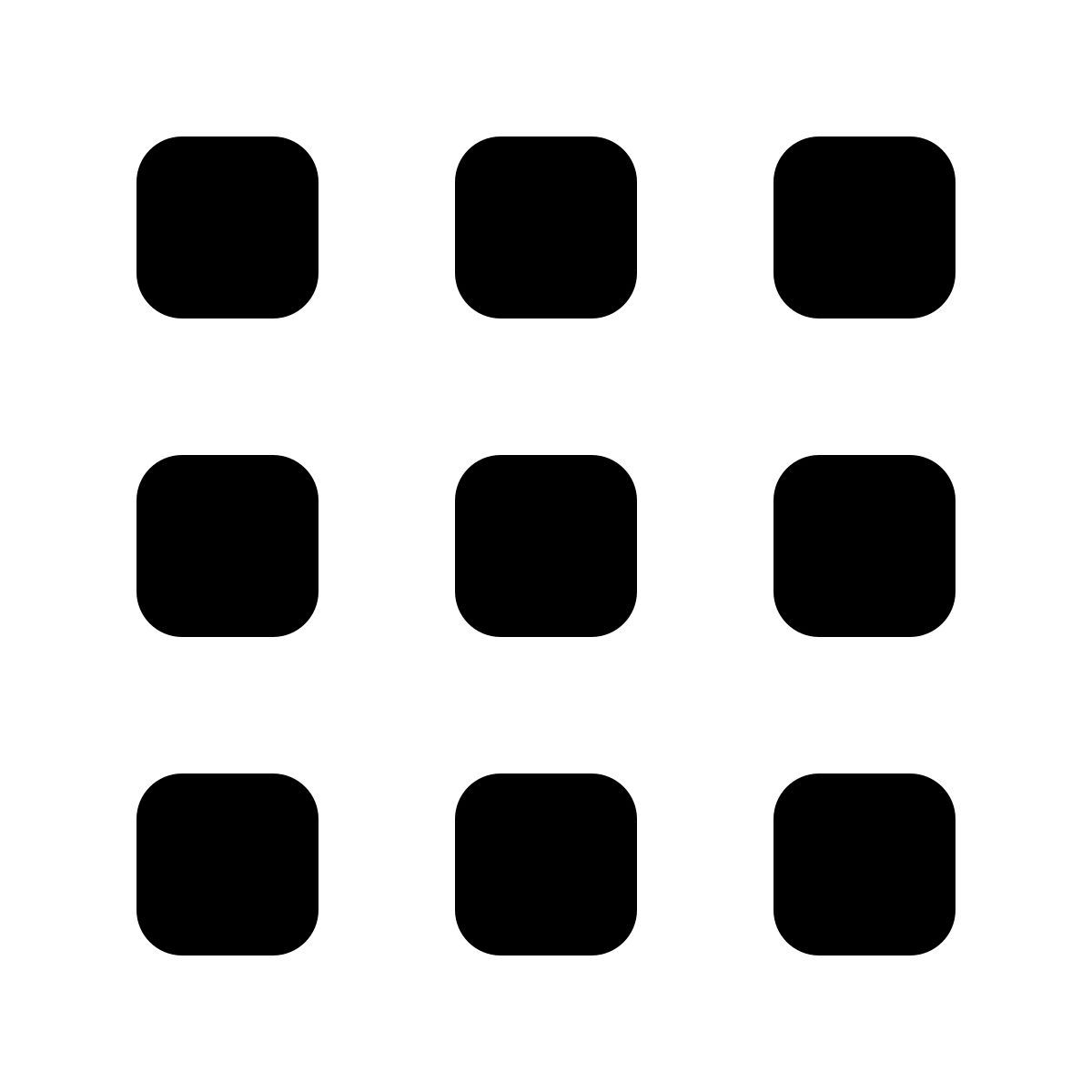 material rounded style 平方菜单 icon