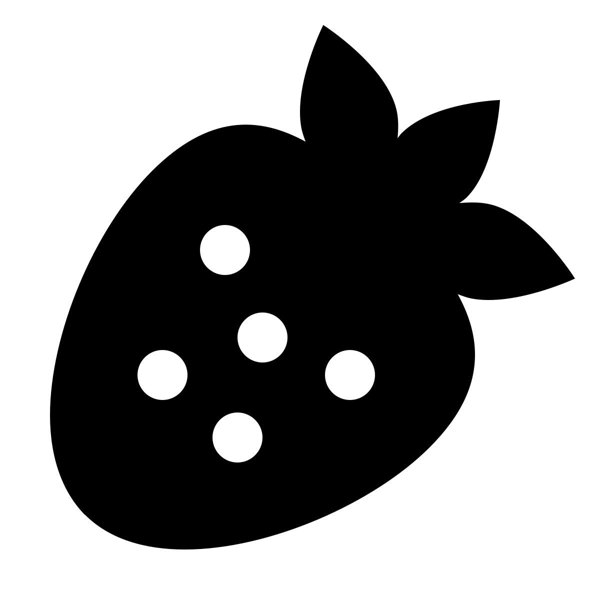 material rounded style fragola icon