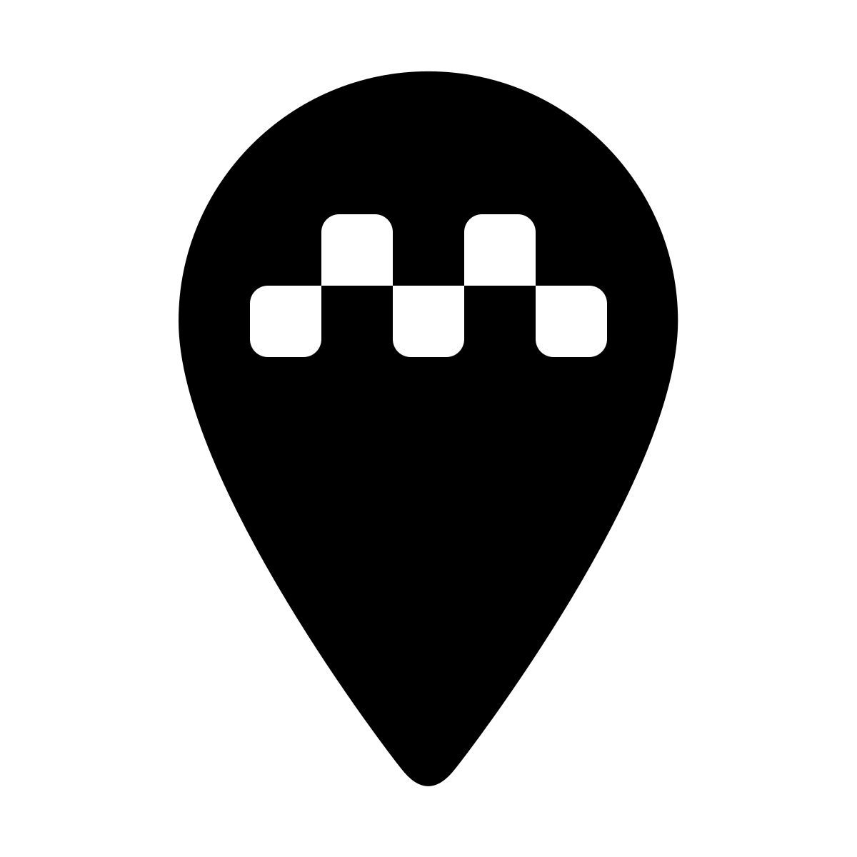 material rounded style táxi localização icon