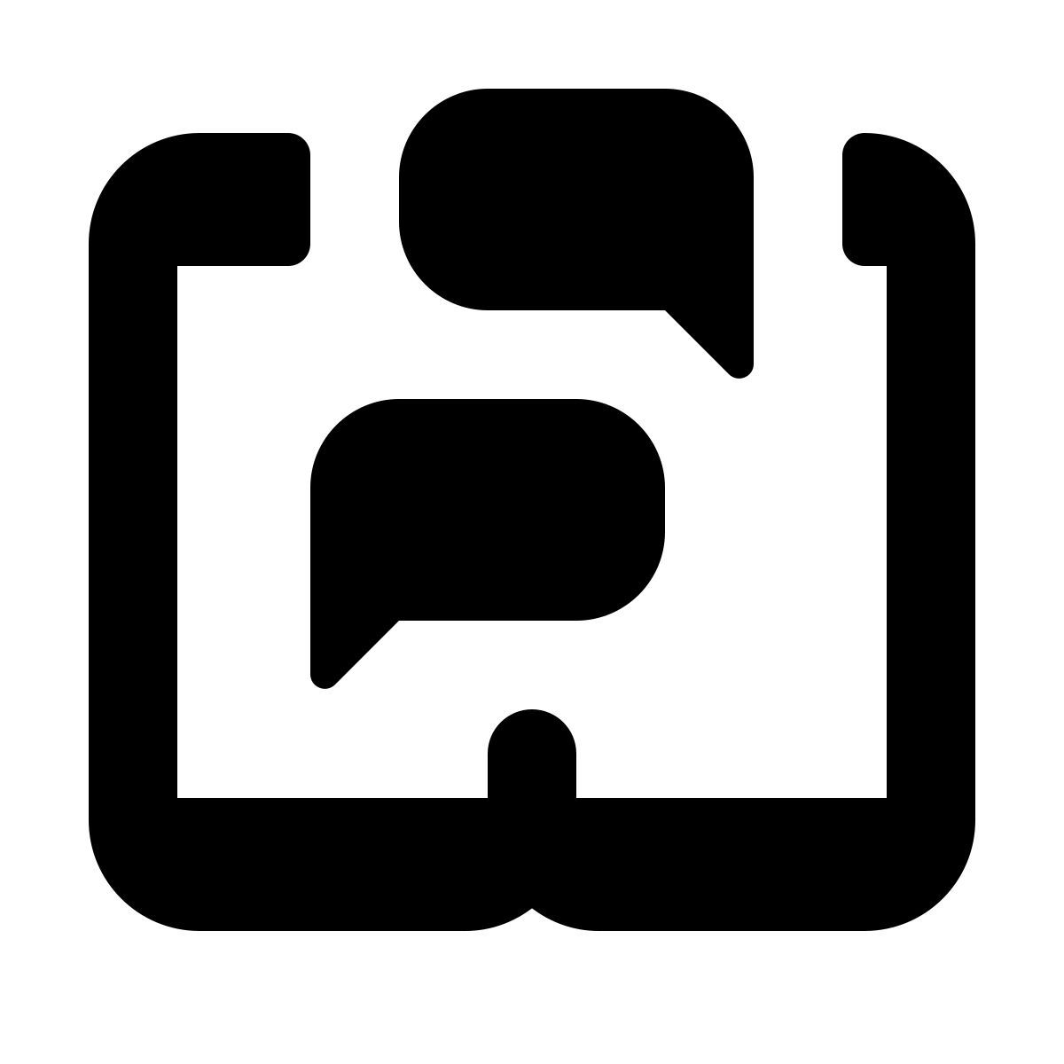 material rounded style 문자 메시지 icon