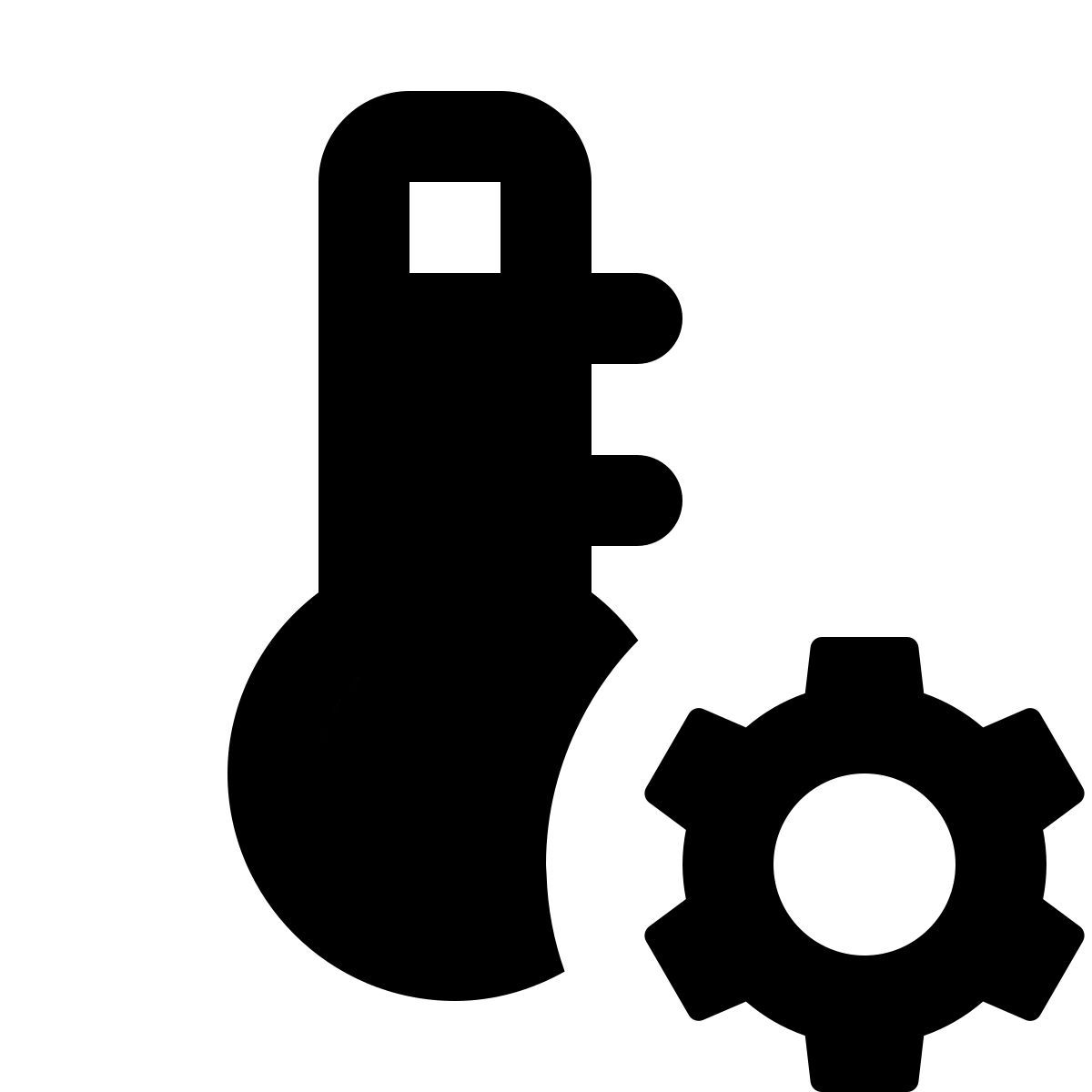 material rounded style 온도계 자동화 icon