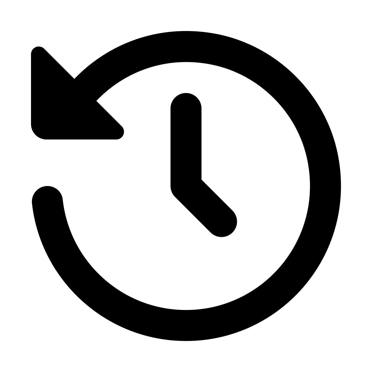 material rounded style vergangenheit icon