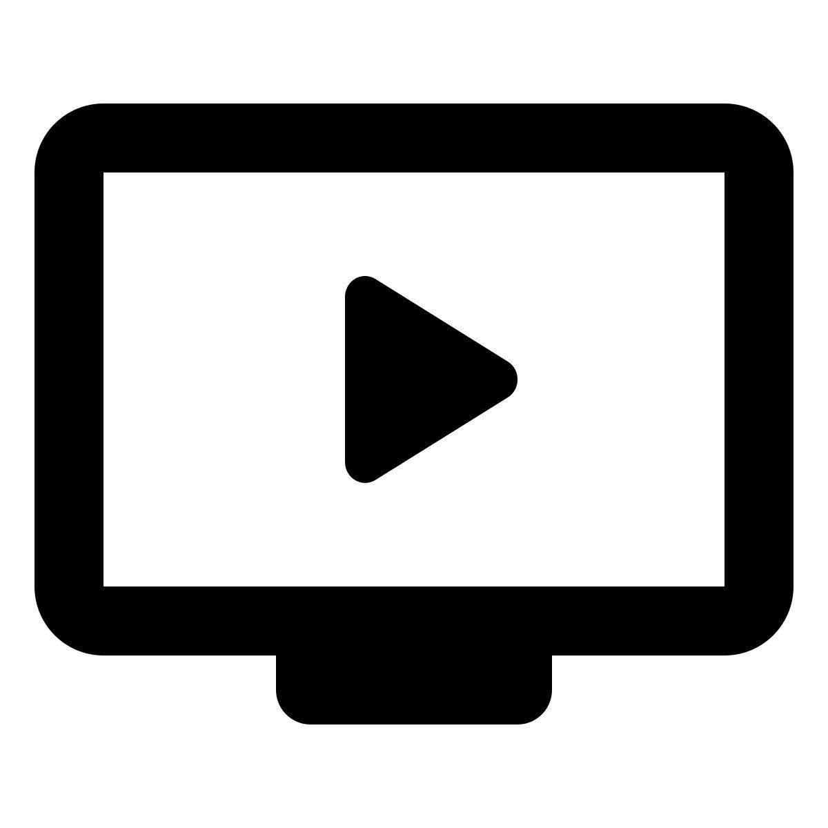 material rounded style 티비 쇼 icon