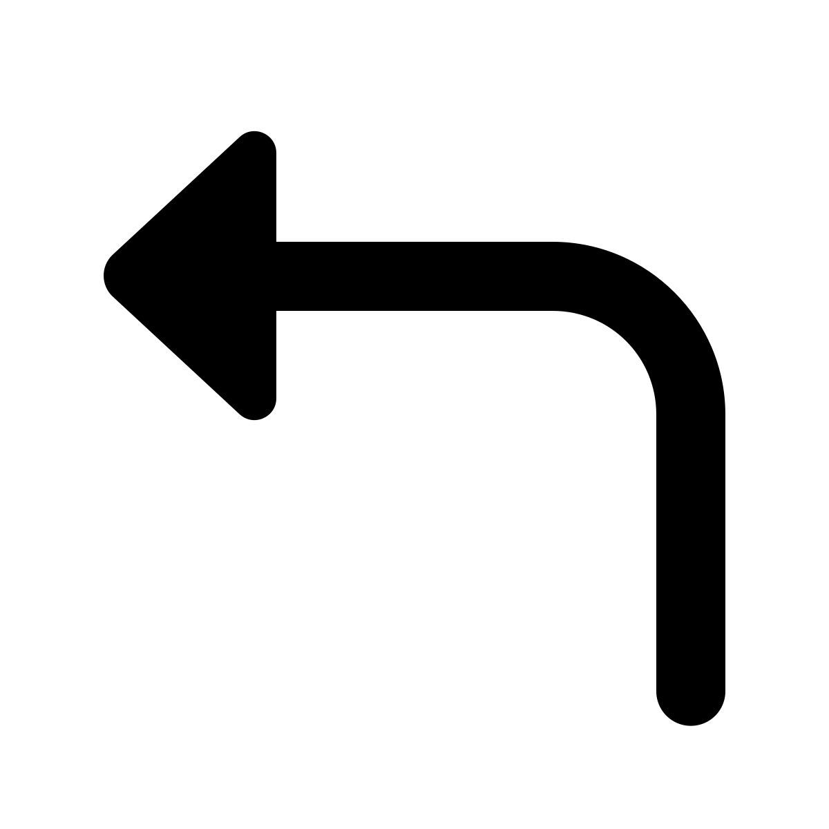 material rounded style up left icon