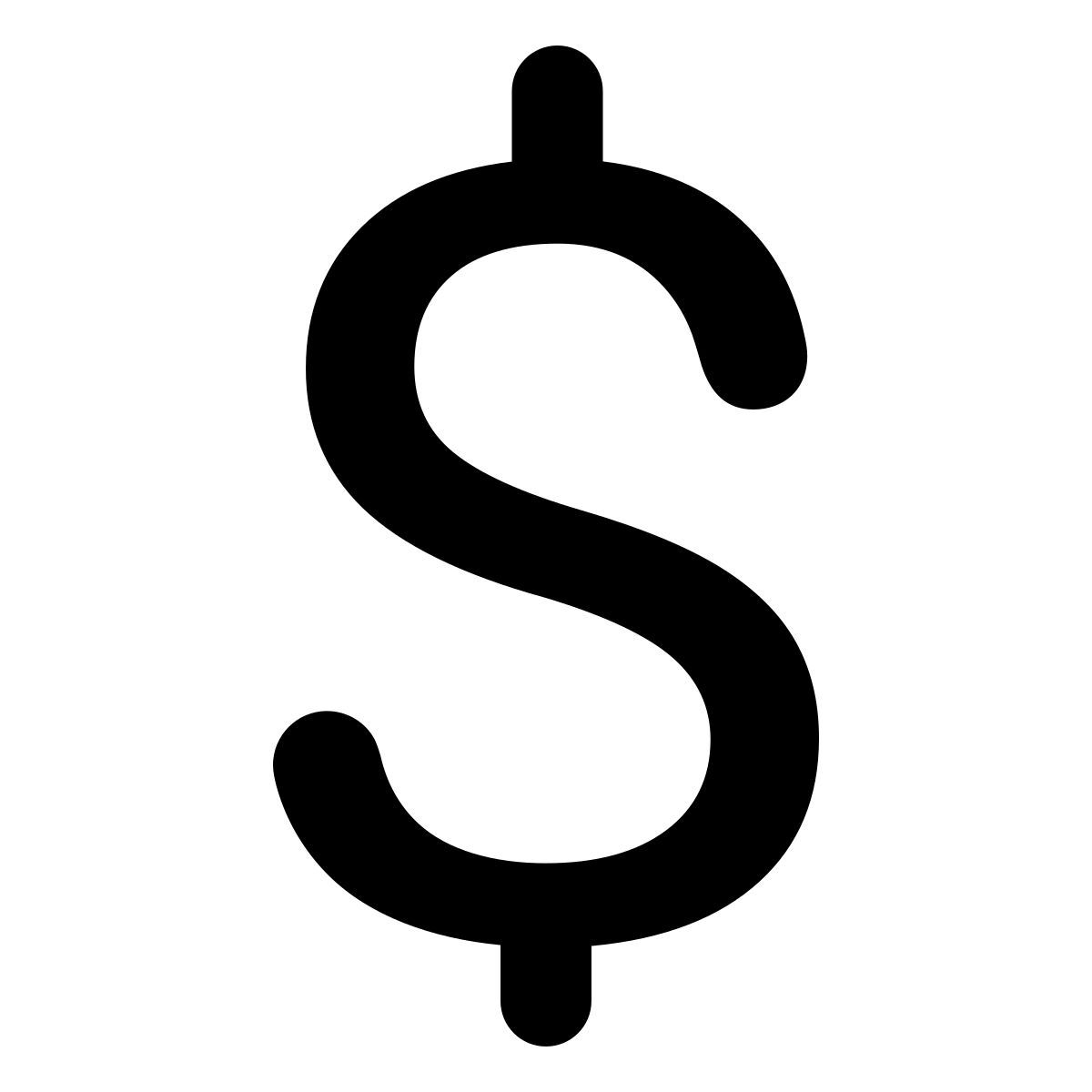 material rounded style dólar estadounidense icon