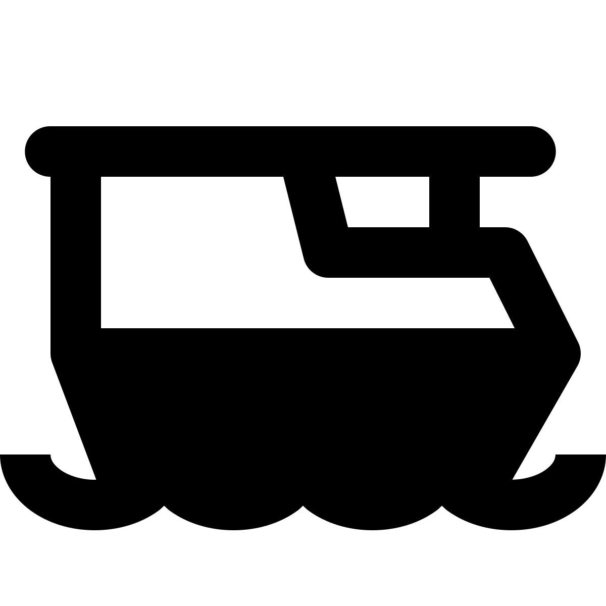 material rounded style vaporetto icon