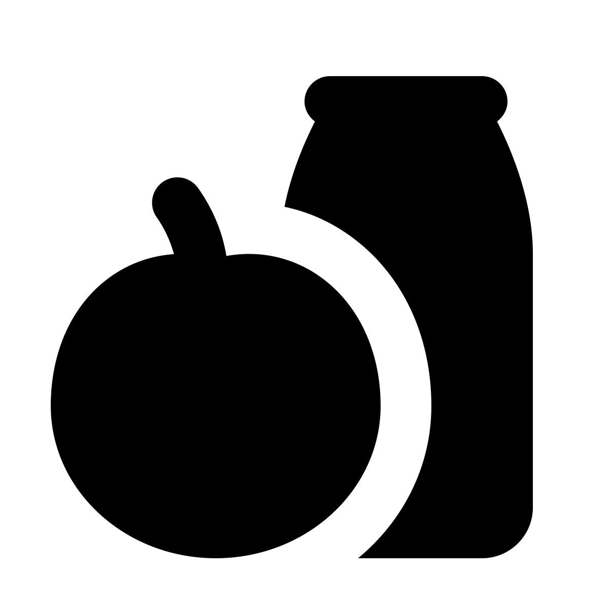 material rounded style nourriture végétarienne icon