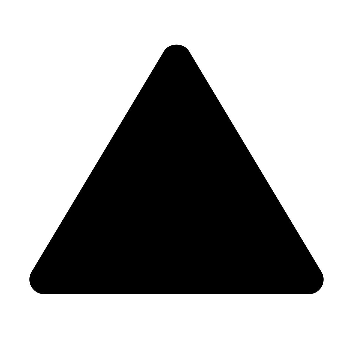 material rounded style vercel icon