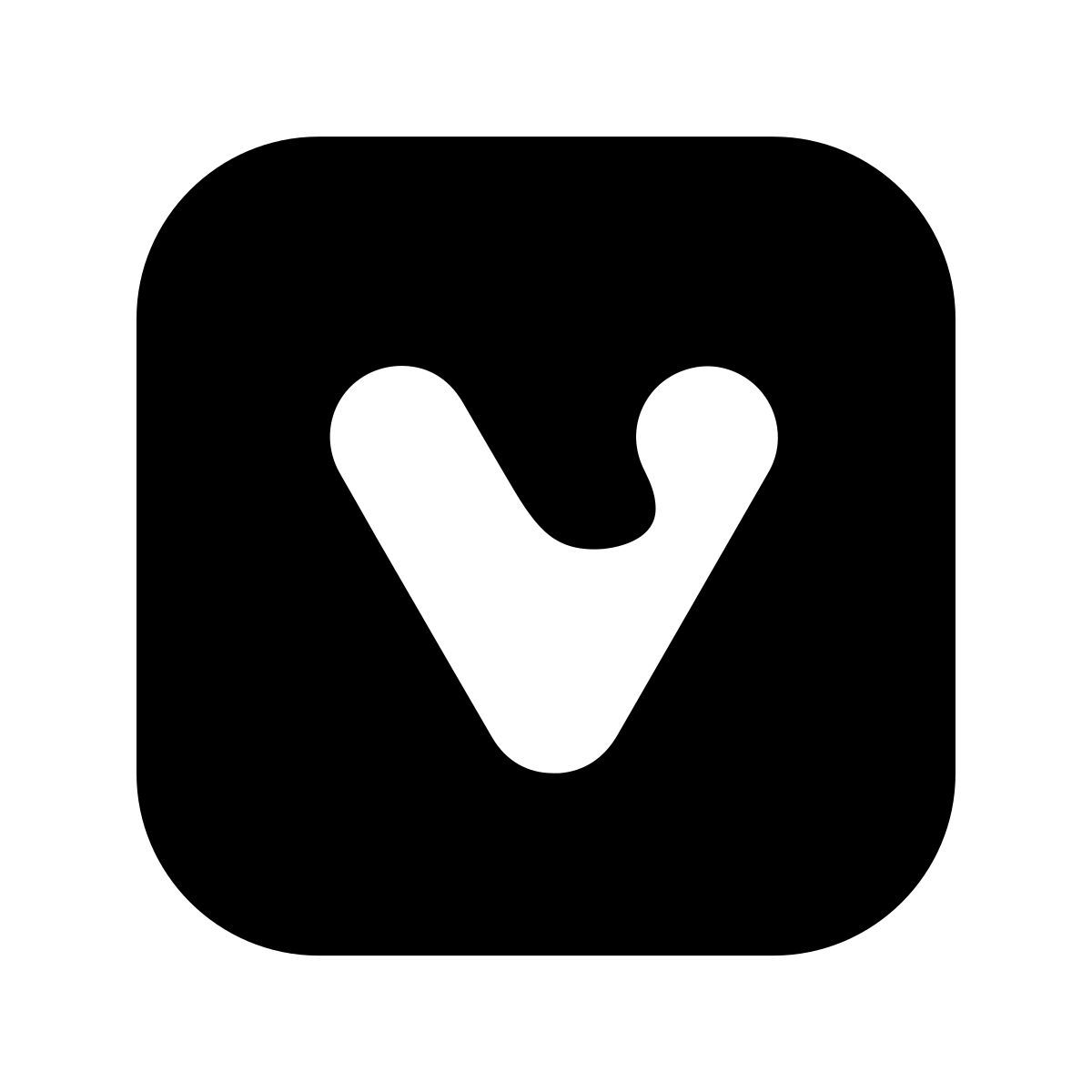 material rounded style vivaldi web browser icon