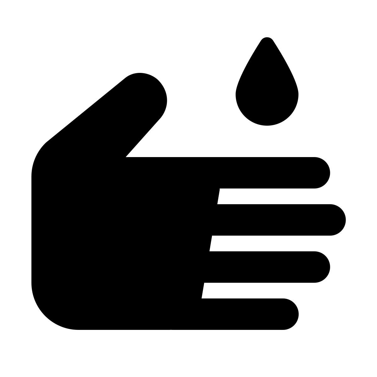 material rounded style lávese las manos icon