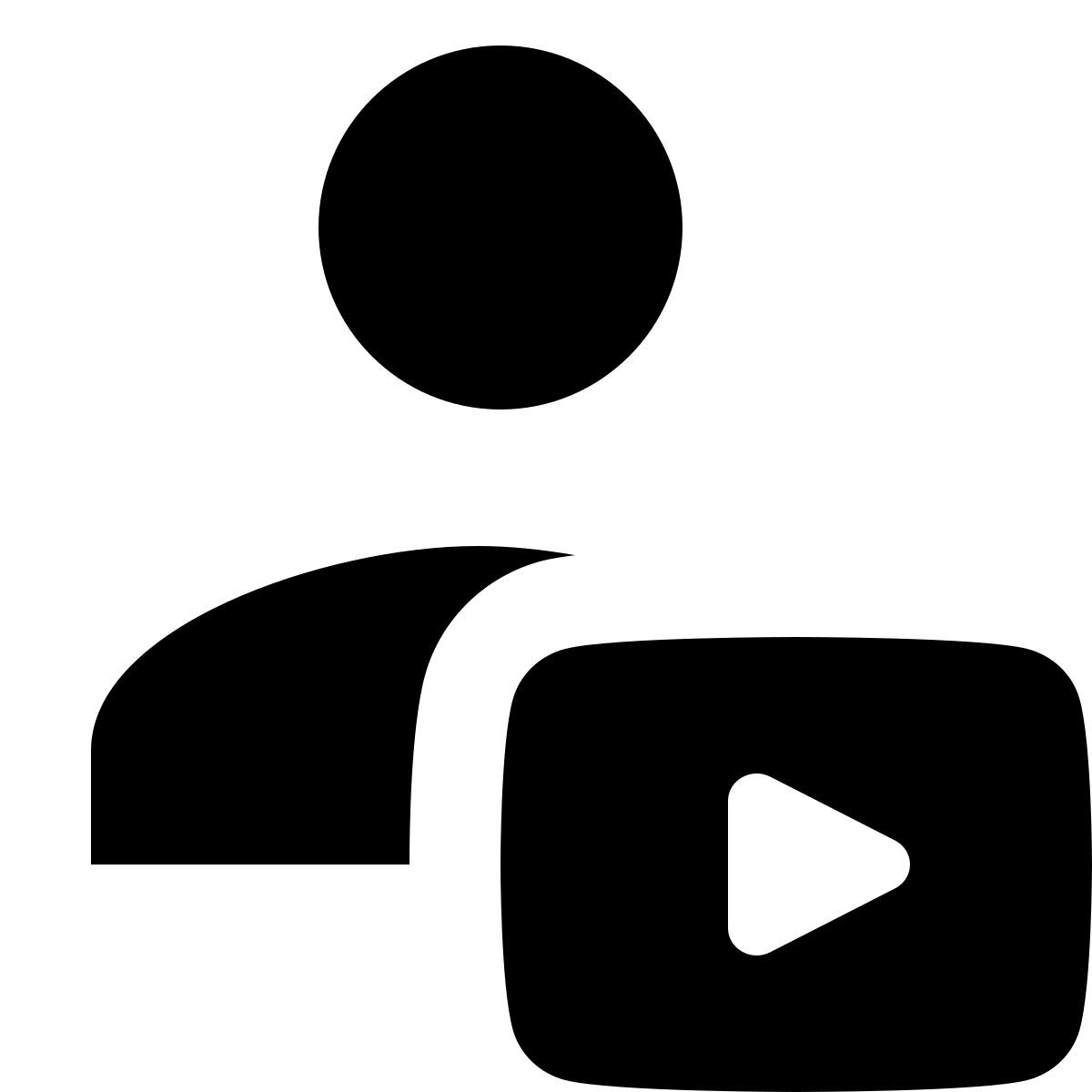 material rounded style youtuber icon