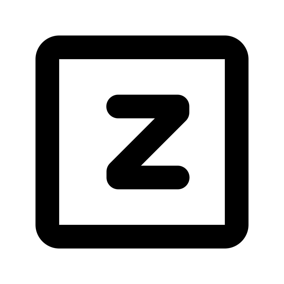 material rounded style coordinata z icon