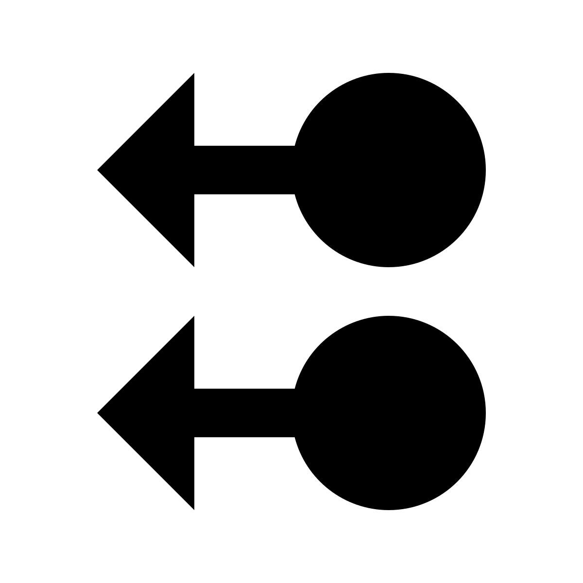 material sharp style deslizar a la izquierda con dos dedos icon