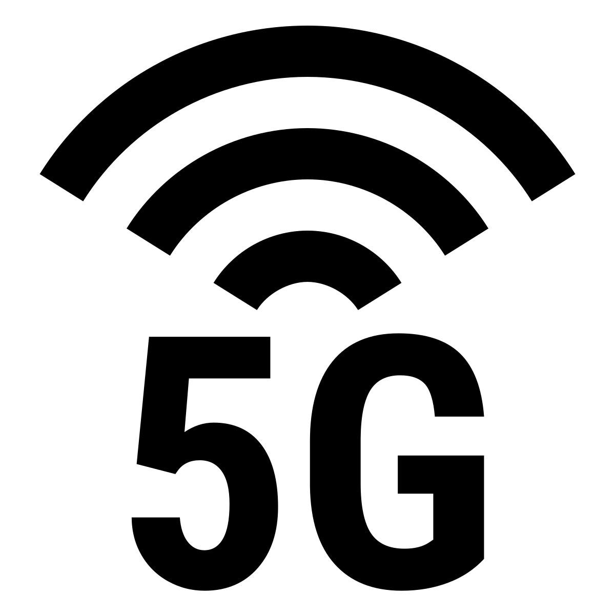 material sharp style 5g icon
