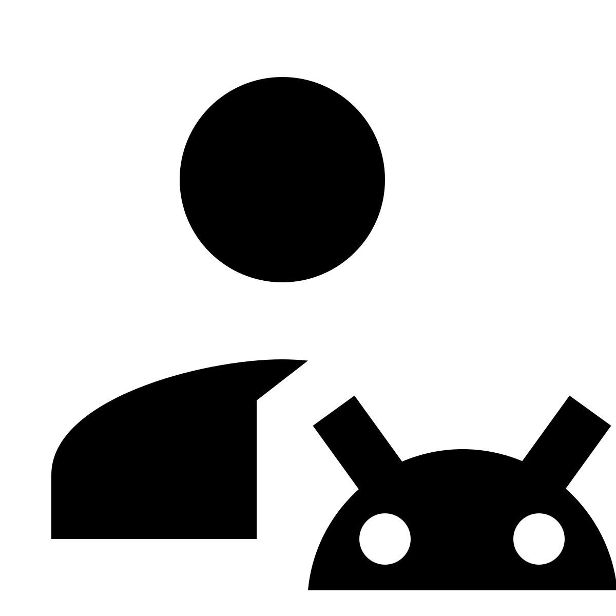 material sharp style android 用户 icon