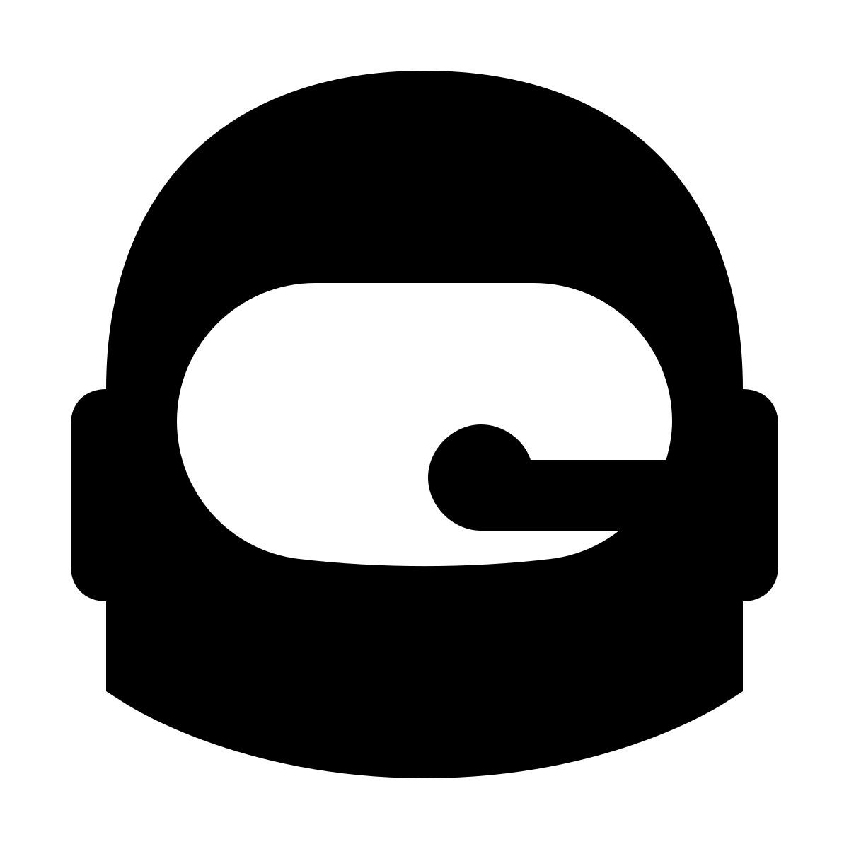 material sharp style astronaut icon