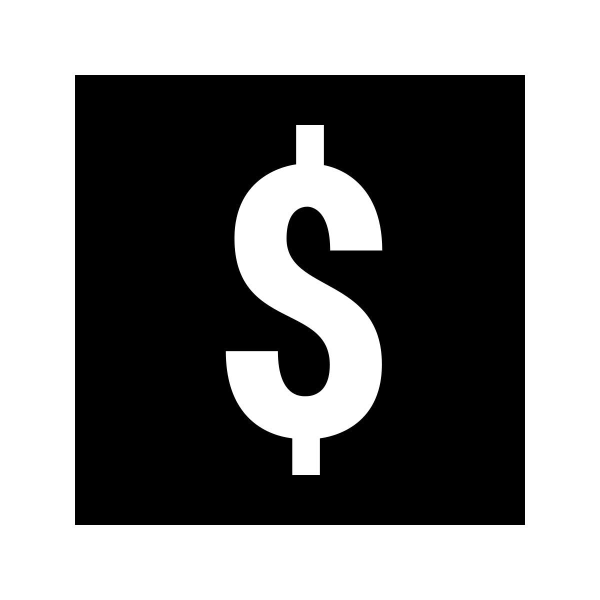 material sharp style banque icon