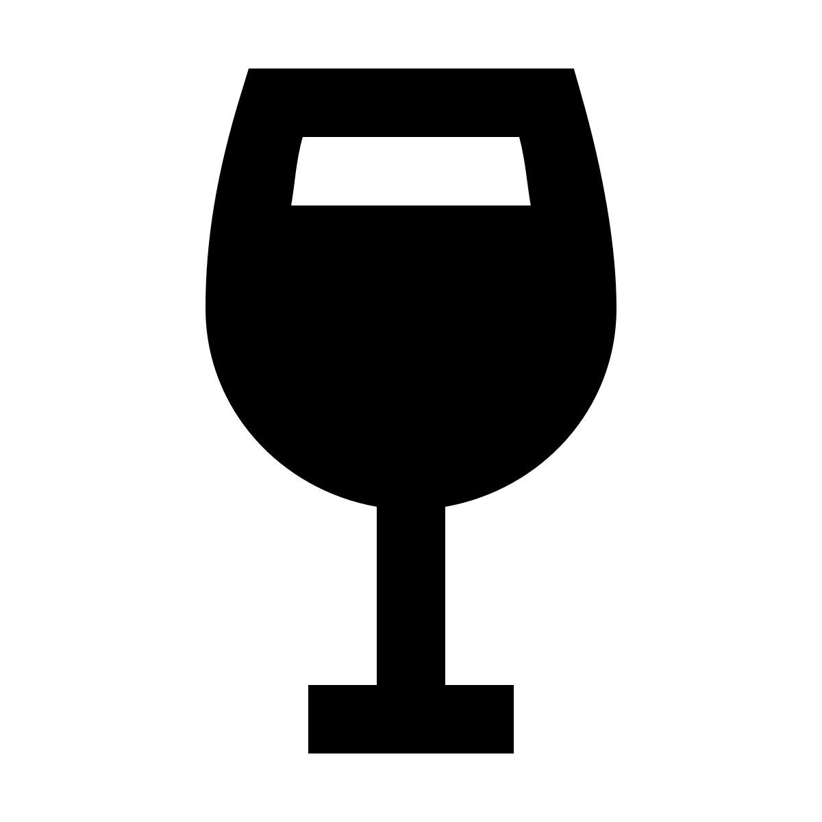 material sharp style wine bar icon