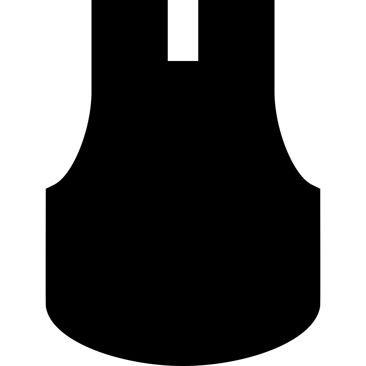 material sharp style delantal azul icon