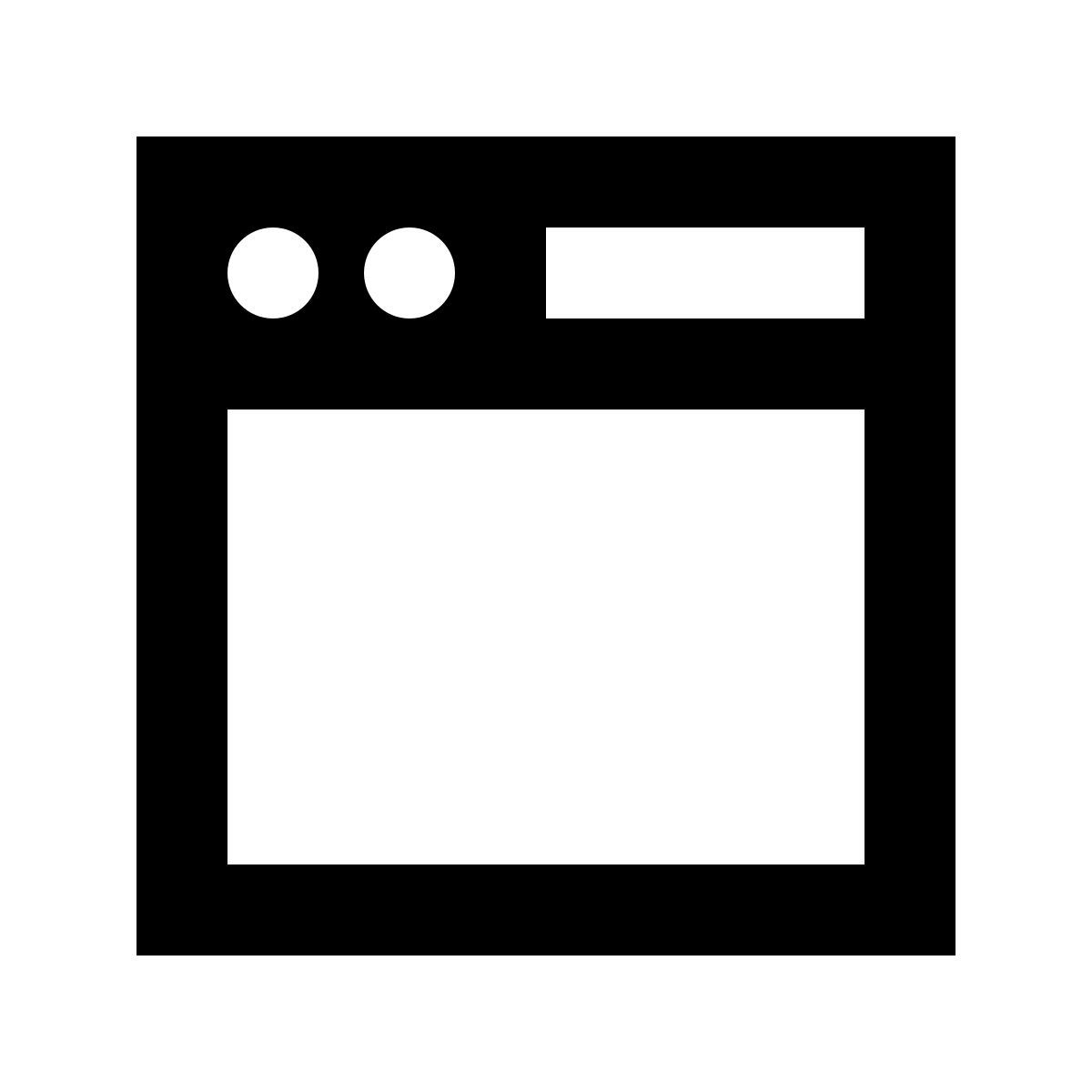 material sharp style 浏览器窗口 icon