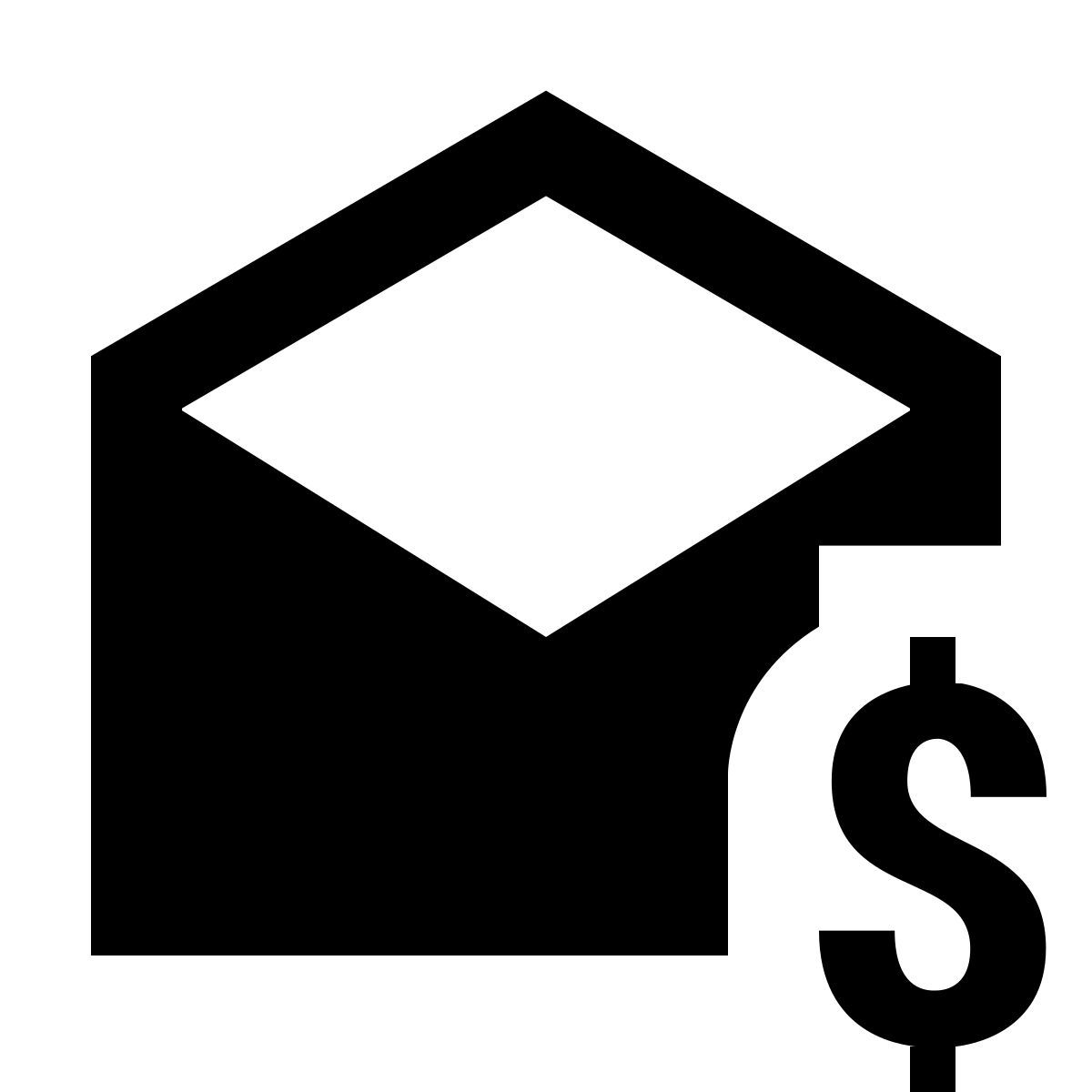 material sharp style email di lavoro icon