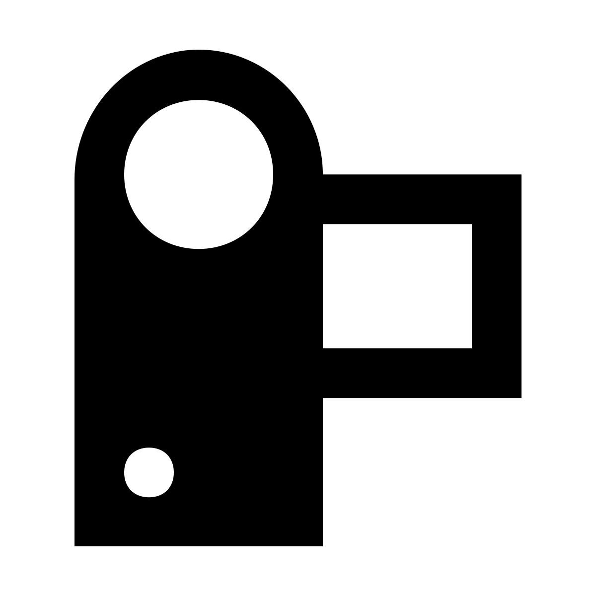 material sharp style videocámara icon