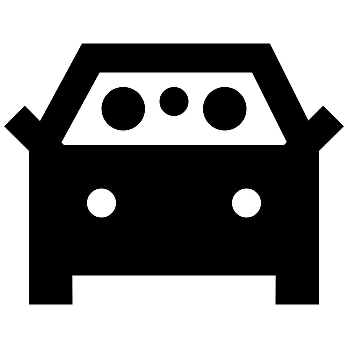 material sharp style car sharing icon