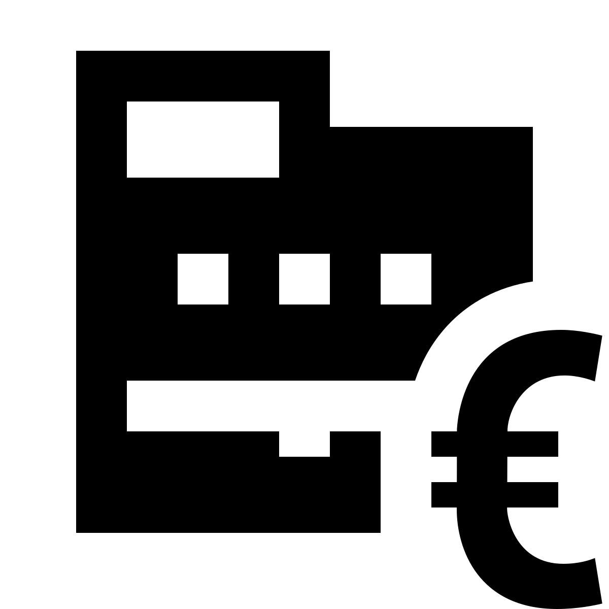 material sharp style cash register euro icon