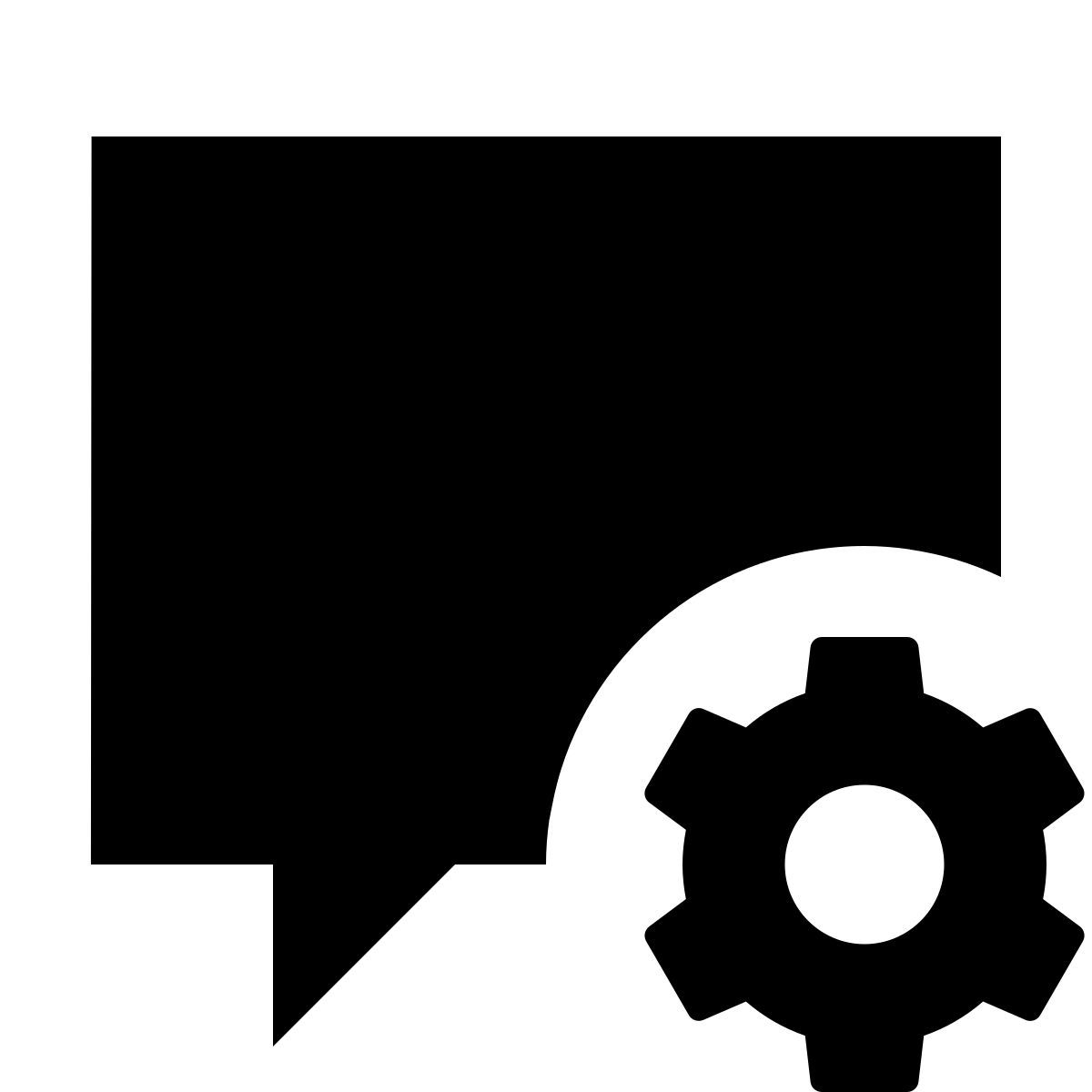 material sharp style paramètres de discussion icon