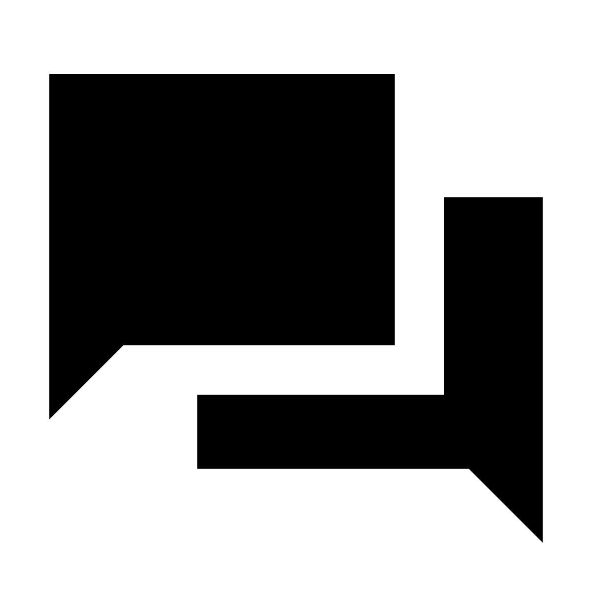 material sharp style chat icon