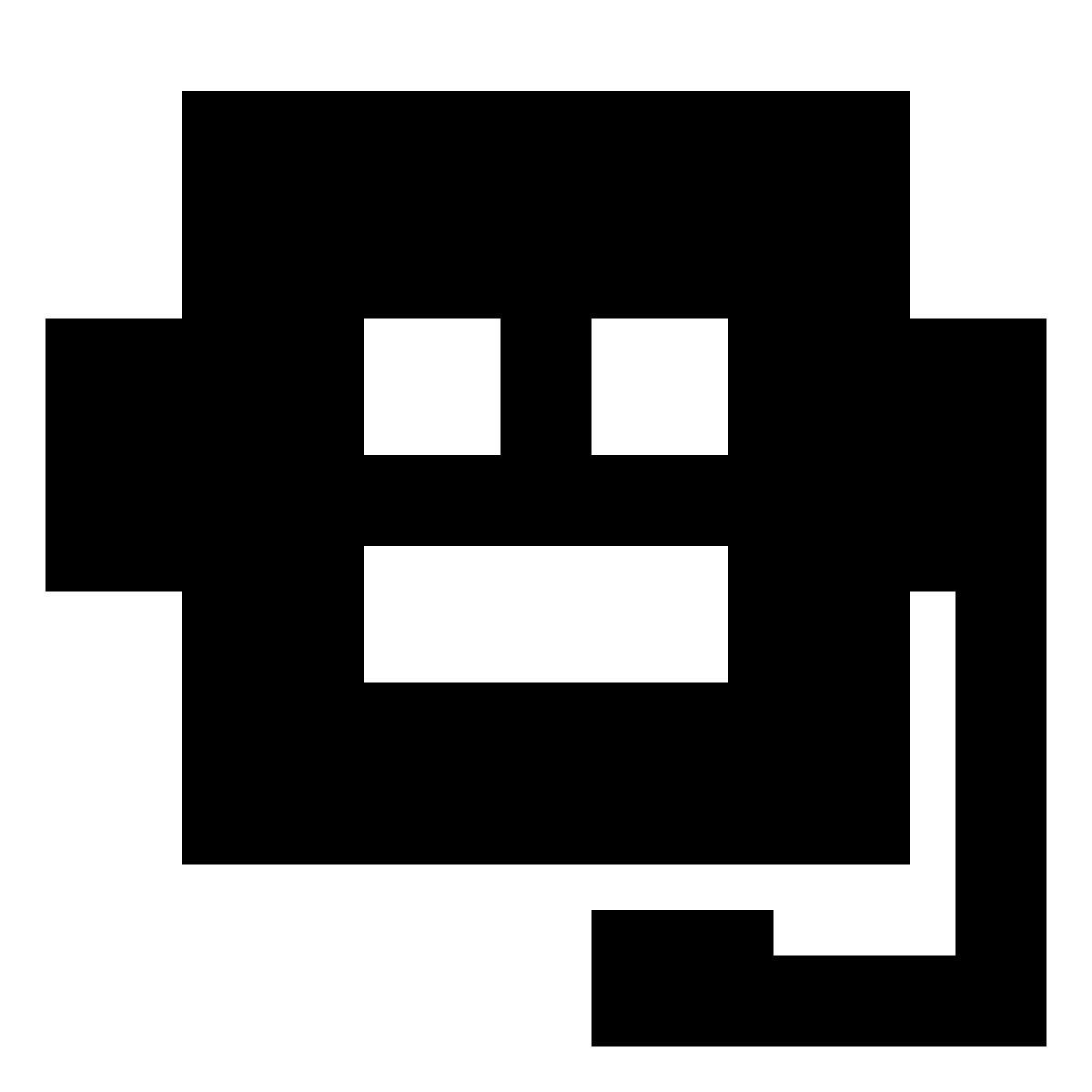 material sharp style chatbot icon