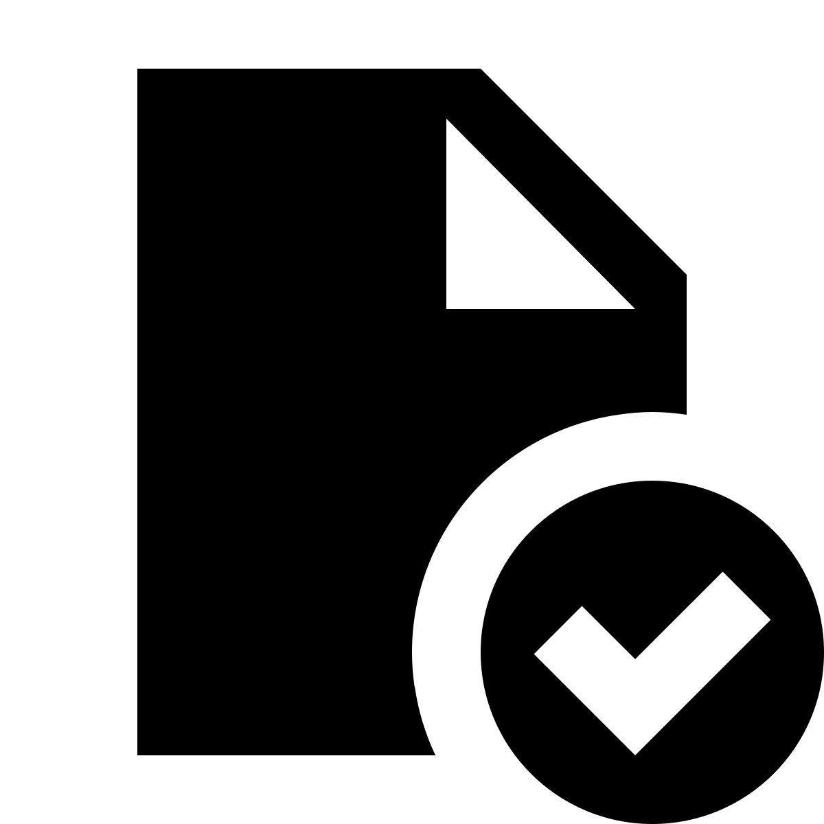 material sharp style check document icon