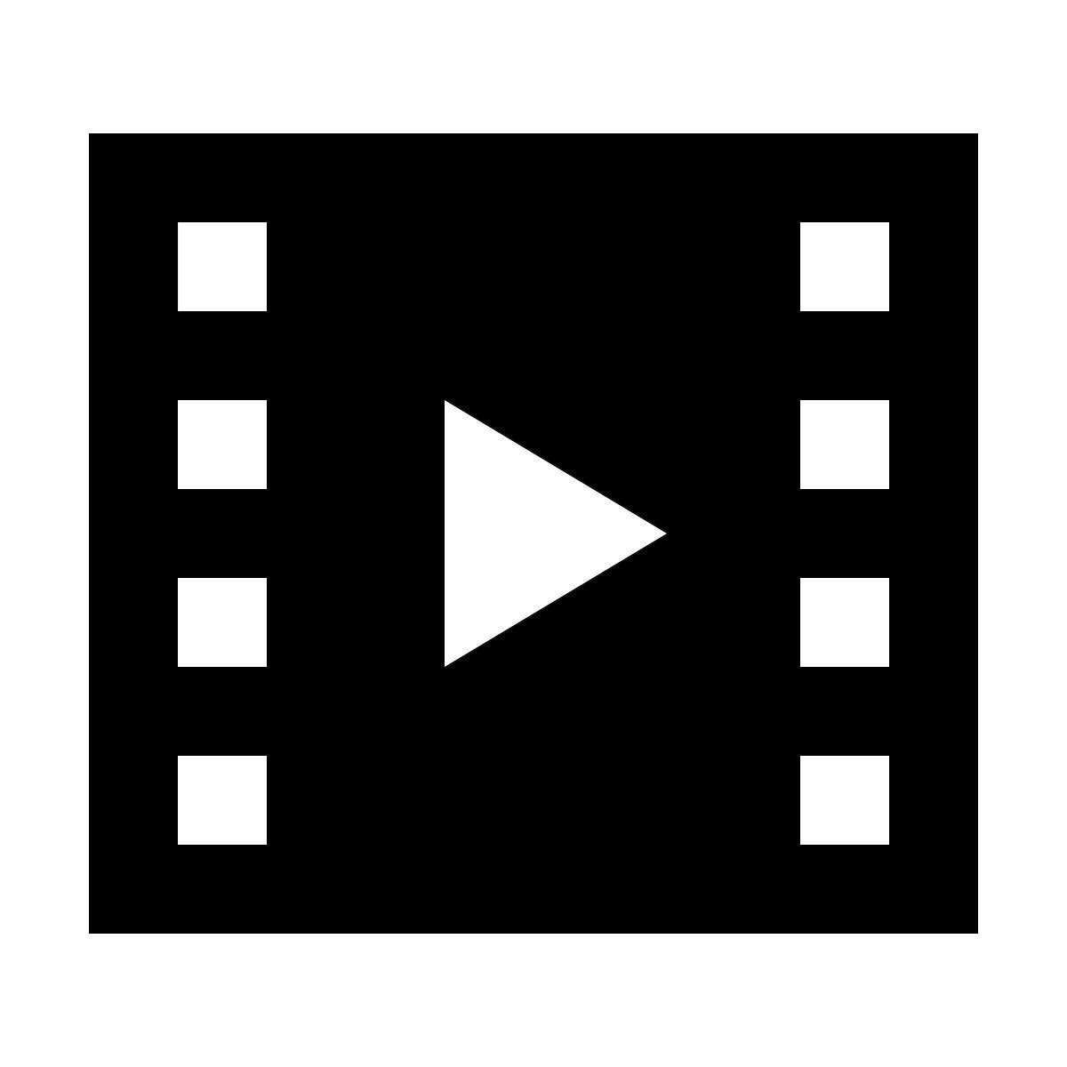 material sharp style película icon