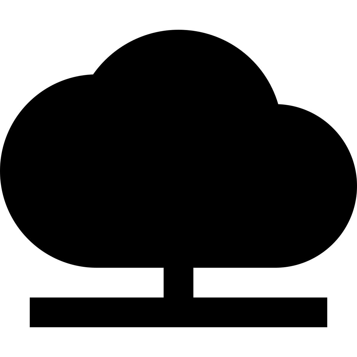 material sharp style conexão de nuvem icon