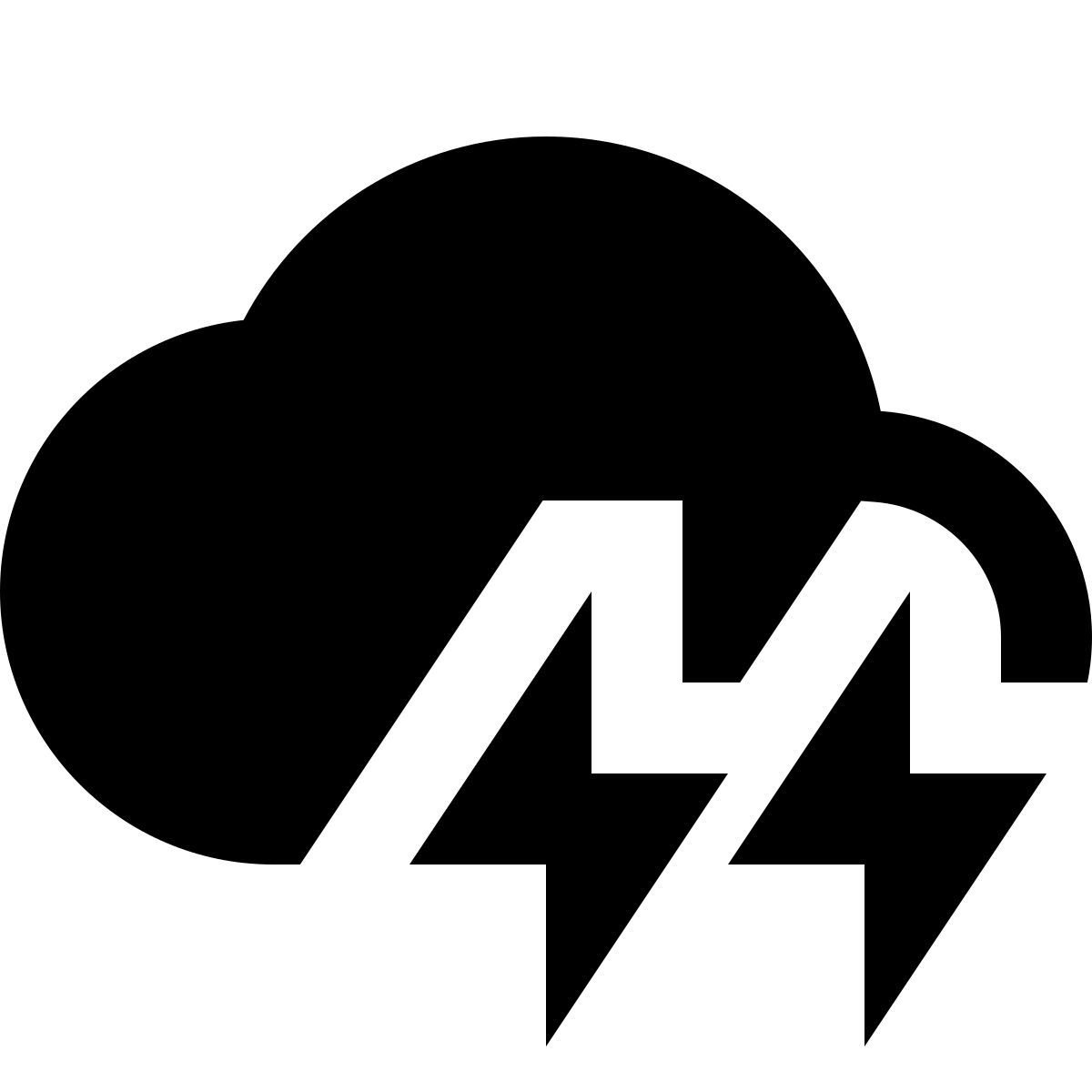 material sharp style wolkenblitz icon