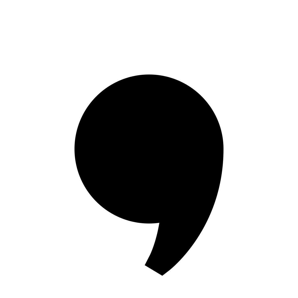 material sharp style 콤마 icon