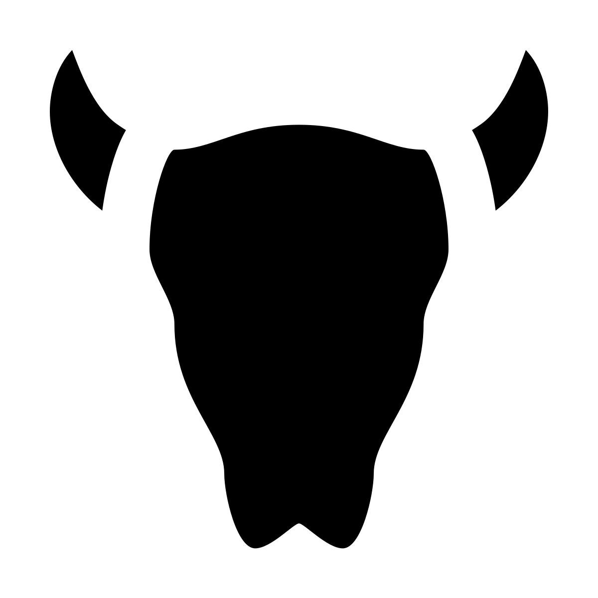 material sharp style cráneo de vaca icon