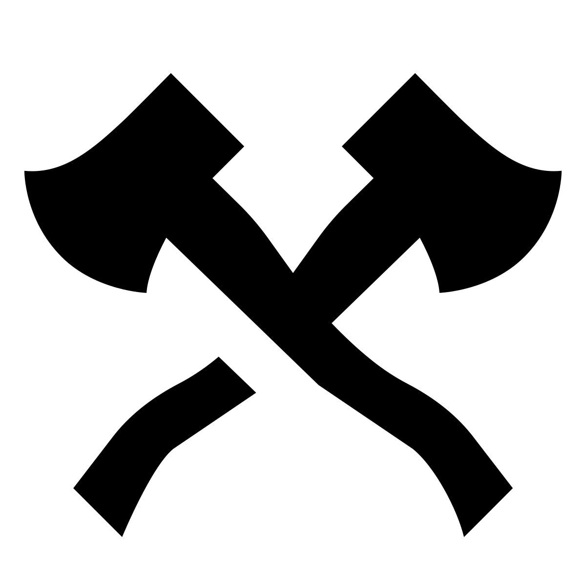 material sharp style gekreuzte achsen icon