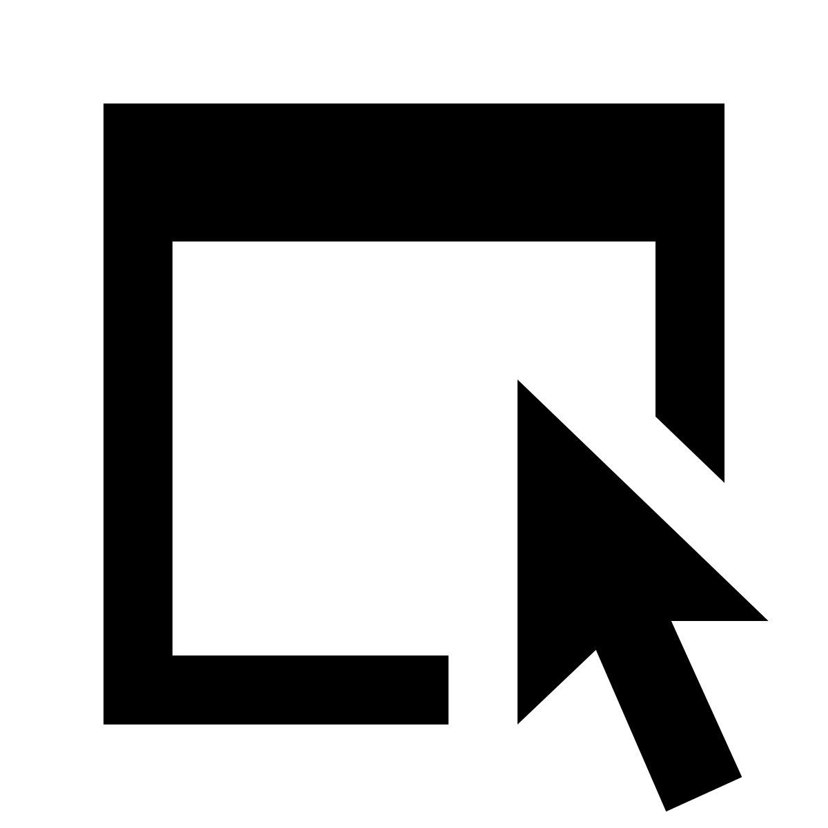 material sharp style curseur dans la fenêtre icon