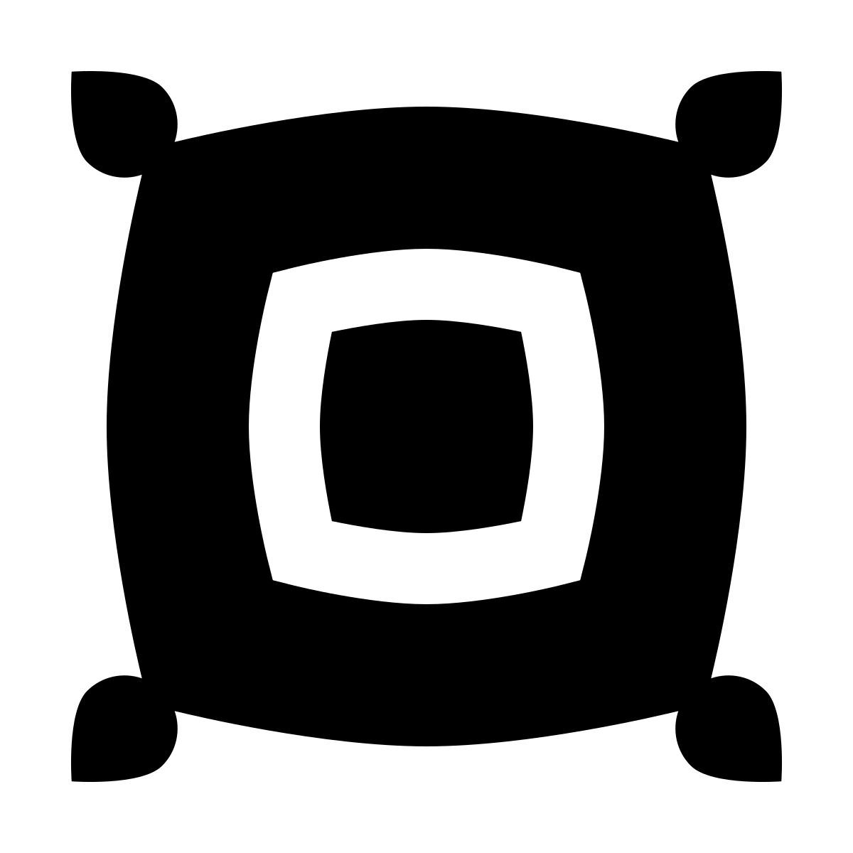 material sharp style 방석 icon