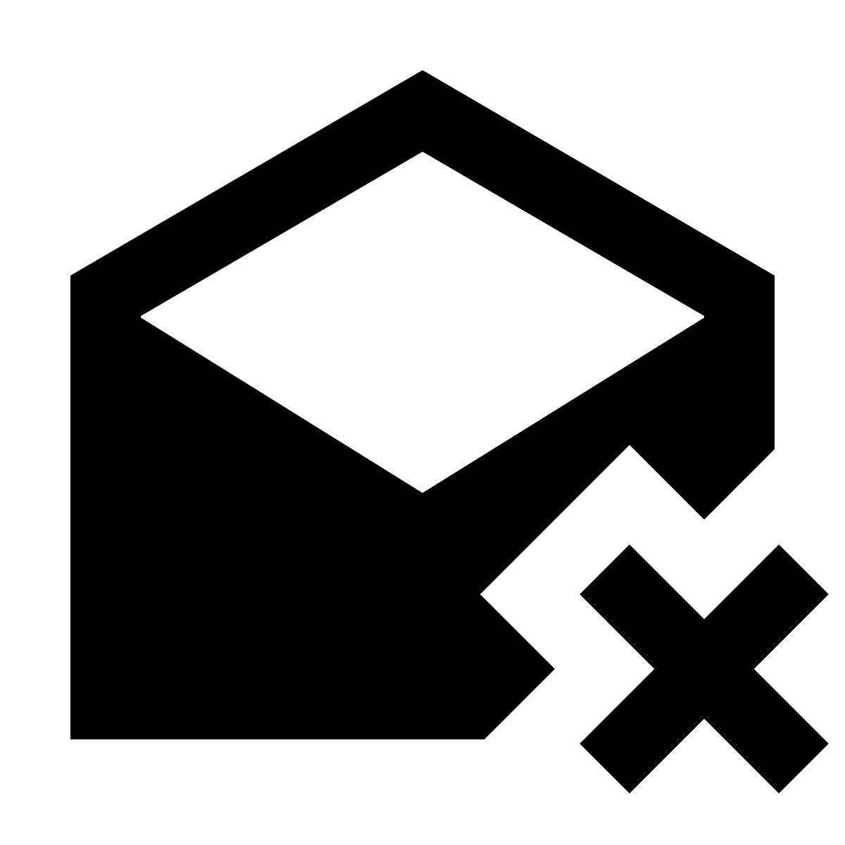 material sharp style elimina open envelope icon